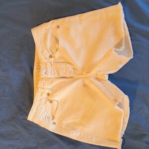 AEO White Denim Jean Shorts Sz 4